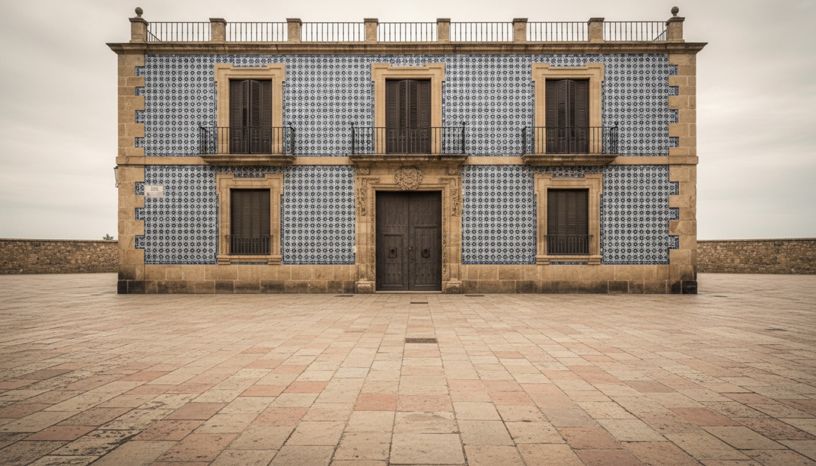 Fachada valenciana revestida de azulejo Terral